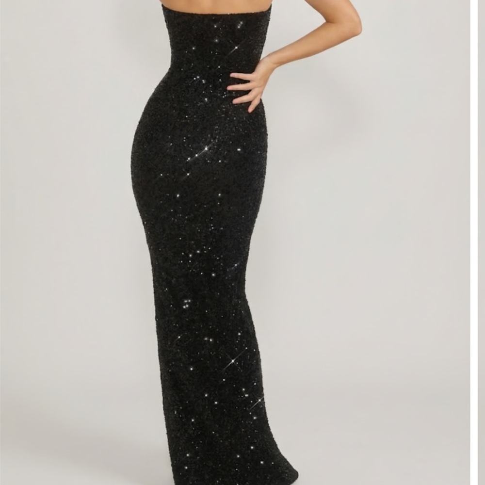 Oh Polly Jasella Embellished Corset Gown – Black | Worn Once - Picture 2 of 8